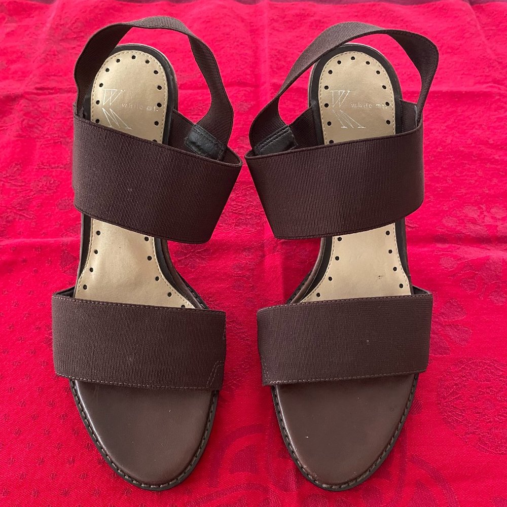 WHITE MOUNTAIN WOMENS STRETCH STRAP  SANDALS